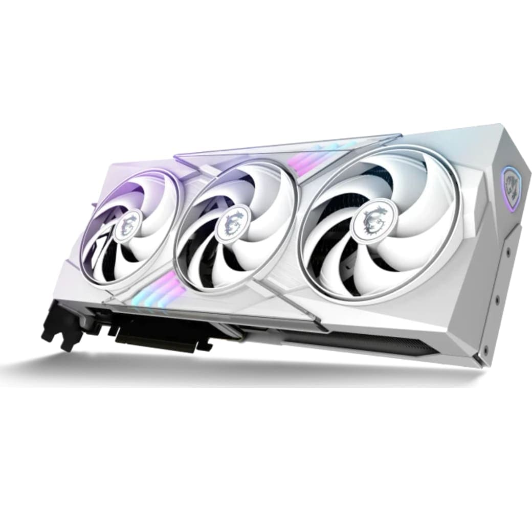 White MSI GeForce RTX 5070 12G GAMING TRIO OC Graphics Card.2
