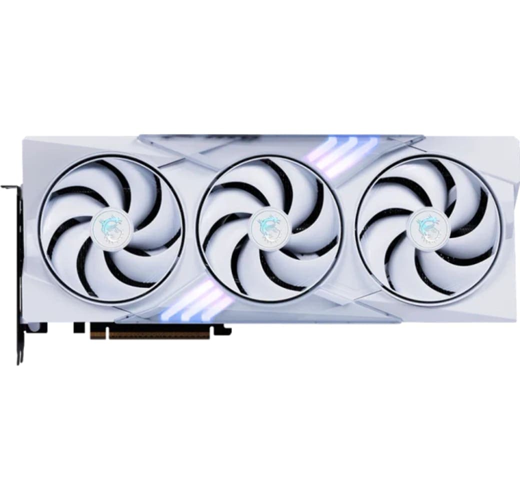 White MSI GeForce RTX 5070 12G GAMING TRIO OC Graphics Card.4