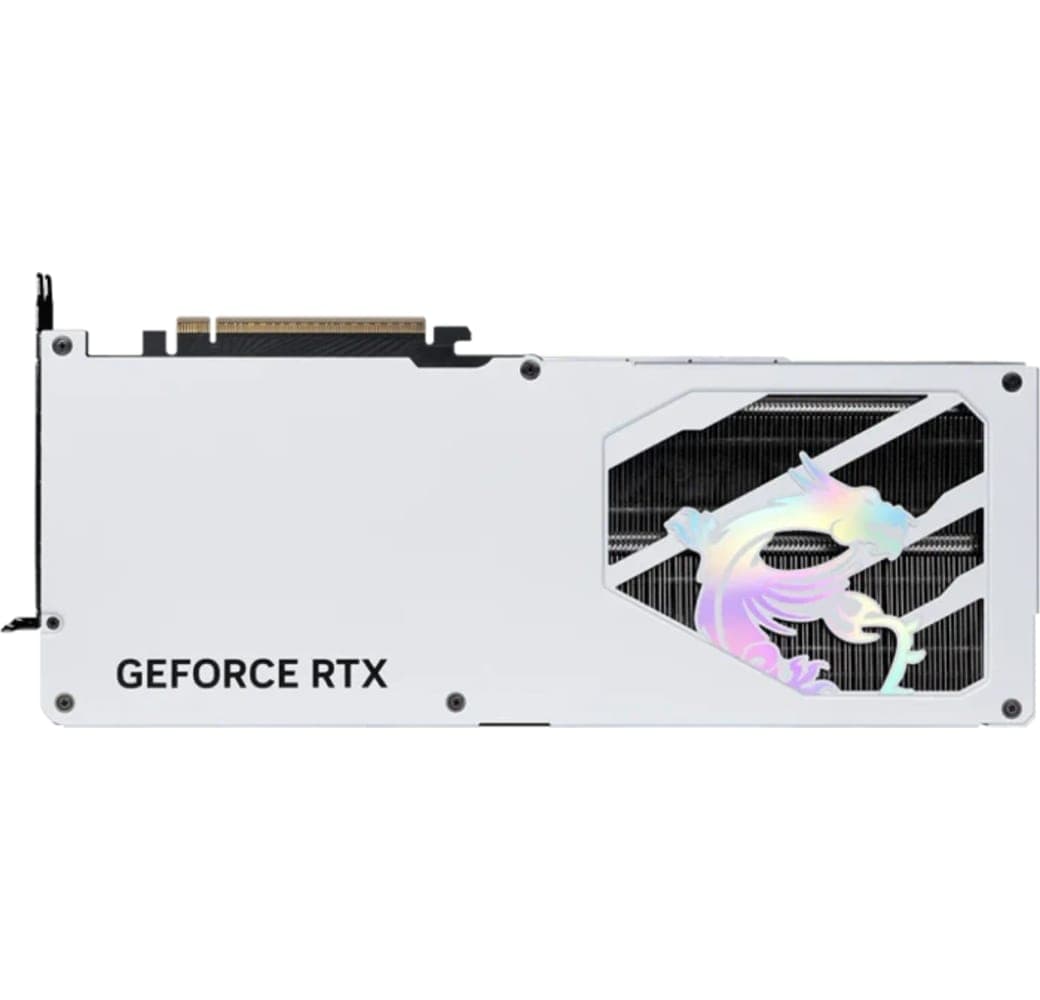 White MSI GeForce RTX 5070 12G GAMING TRIO OC Graphics Card.5