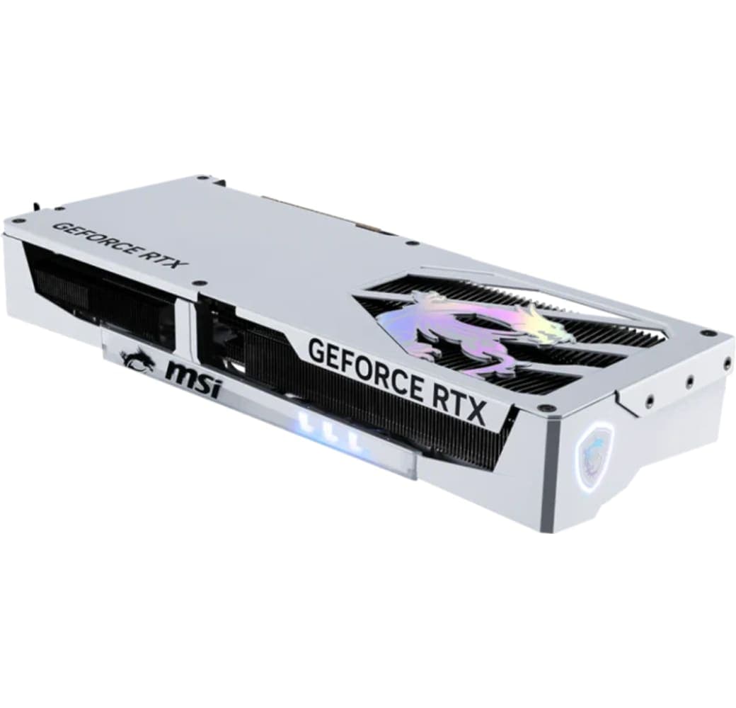 White MSI GeForce RTX 5070 12G GAMING TRIO OC Graphics Card.6
