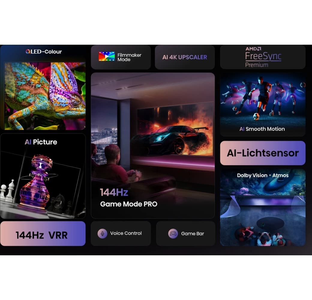 Black Hisense 55E77Q Pro - TV 55" QLED 4K.3