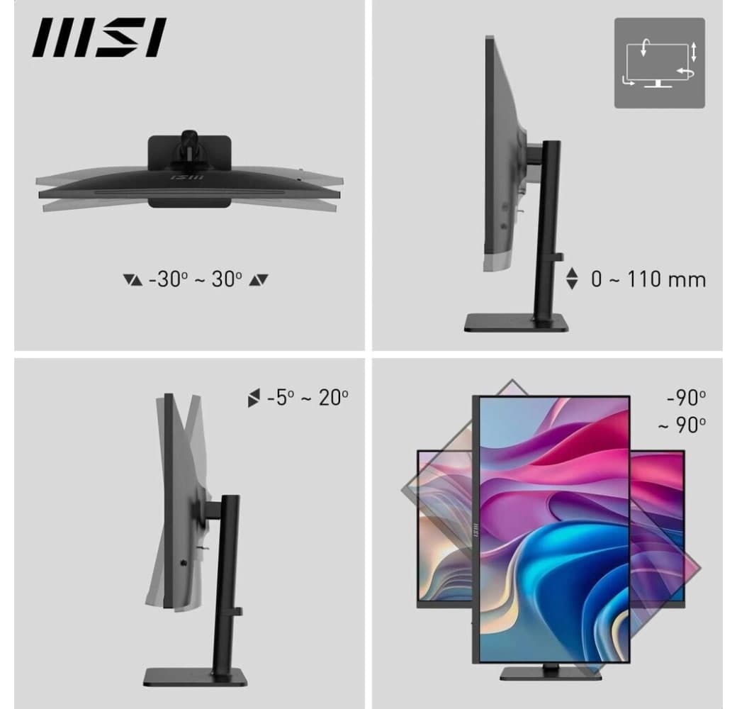 Black MSI - 27" Modern MD272UPHGDE (27") 9S6-3PB19H-271.5