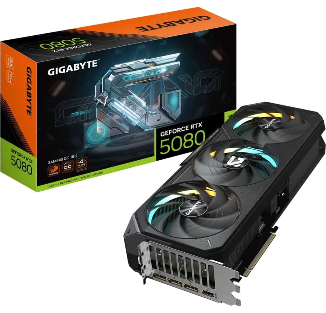 Black Gigabyte RTX5080 Gaming OC 16GB GDDR7 Graphics Card.1