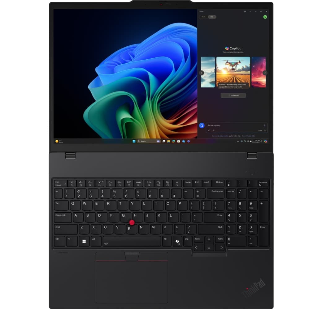 Black Lenovo ThinkPad T16 G4 Laptop - AMD Ryzen™ 7 AI 350 - 32GB - 1TB SSD - AMD Radeon Graphics.14