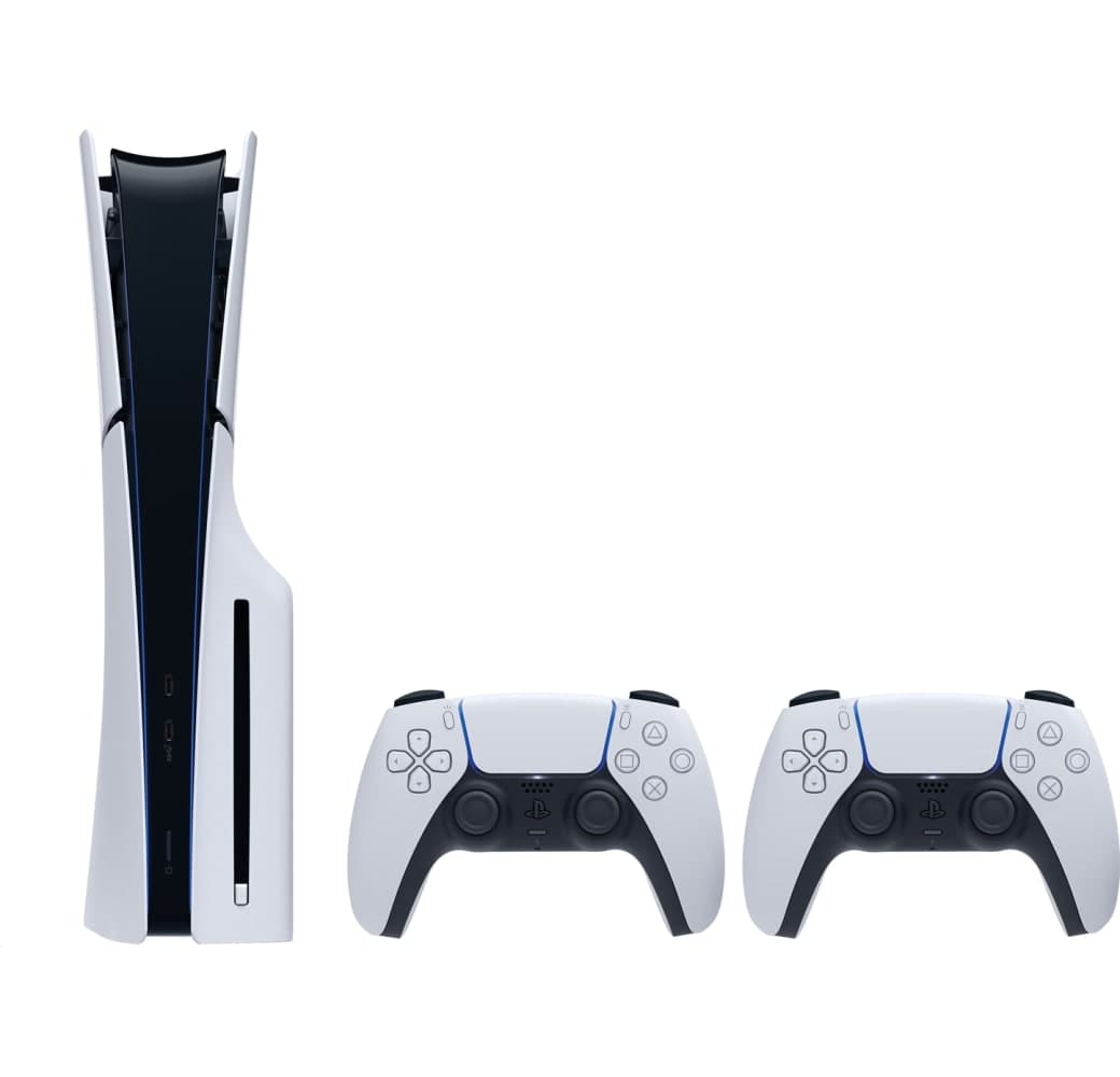 White SONY PlayStation®5 with Disc Drive - 2x DualSense® Wireless-Controller Bundle.2