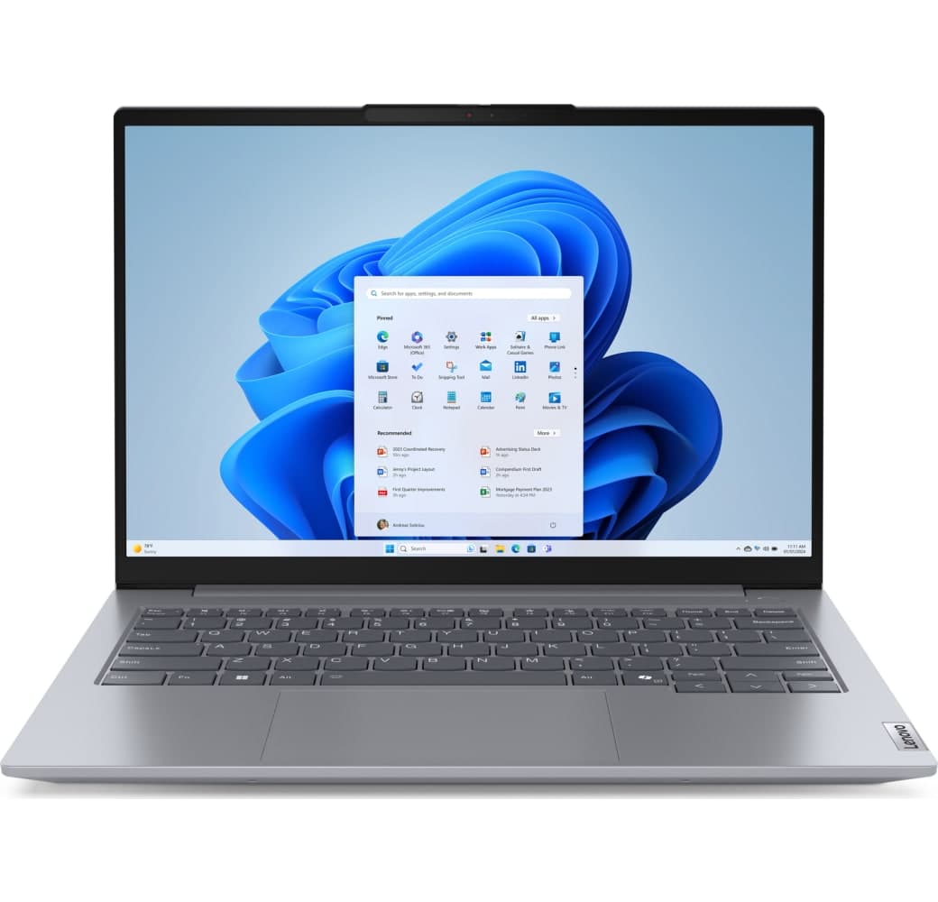 Grey Lenovo ThinkBook 14 G7 Laptop - AMD Ryzen™ 5 7535HS - 16GB - 512GB SSD - AMD AMD Radeon Graphics - German (QWERTZ).1