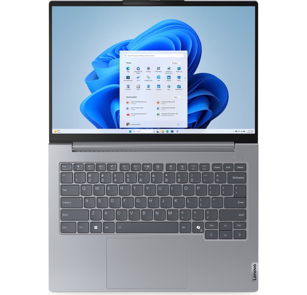 Grey Lenovo ThinkBook 14 G7 Laptop - AMD Ryzen™ 5 7535HS - 16GB - 512GB SSD - AMD AMD Radeon Graphics - German (QWERTZ).12