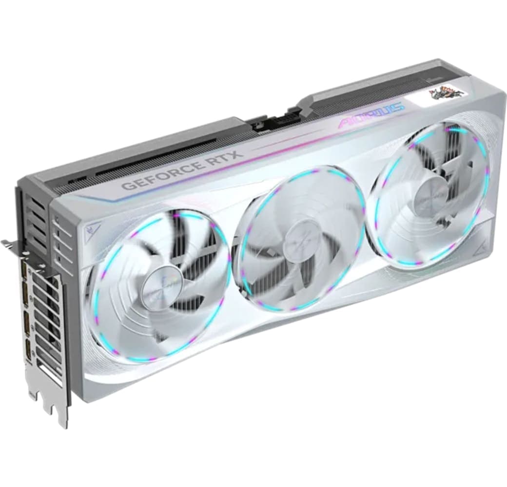 White Gigabyte RTX 5090 AORUS Master ICE 32GB GDDR7 Graphics Card.2