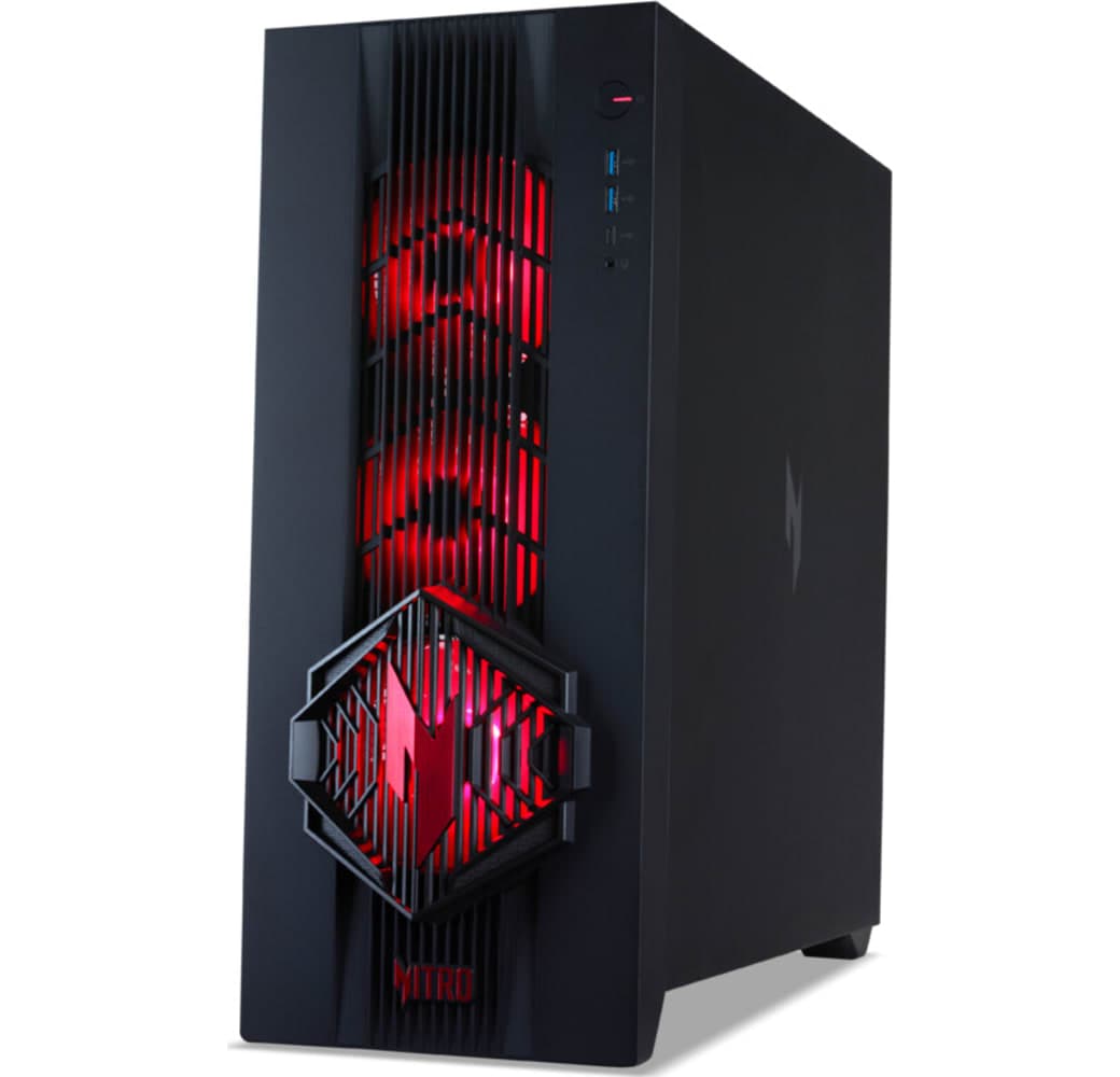 Black Acer Nitro 70 AMD (N70X3D-100) Gaming Desktop - AMD Ryzen™ 7 9800X3D - 32GB - 1TB SSD - NVIDIA® GeForce® RTX™ 5070 -.4