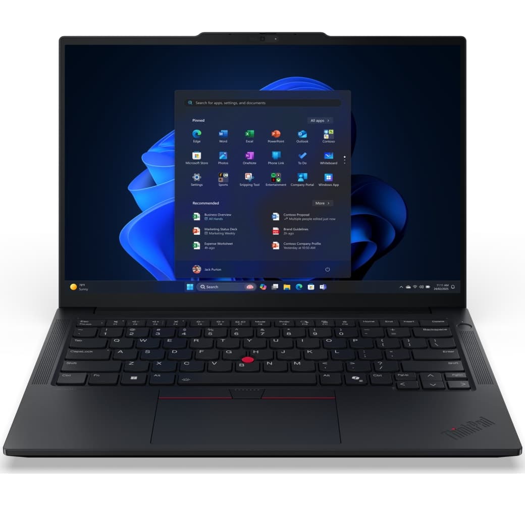 Black Lenovo ThinkPad E14 G7 Laptop - Intel® Core™ Ultra 7-255H - 16GB - 512GB SSD - Intel® Intel Arc Graphics - Spanish (QWERTY).1