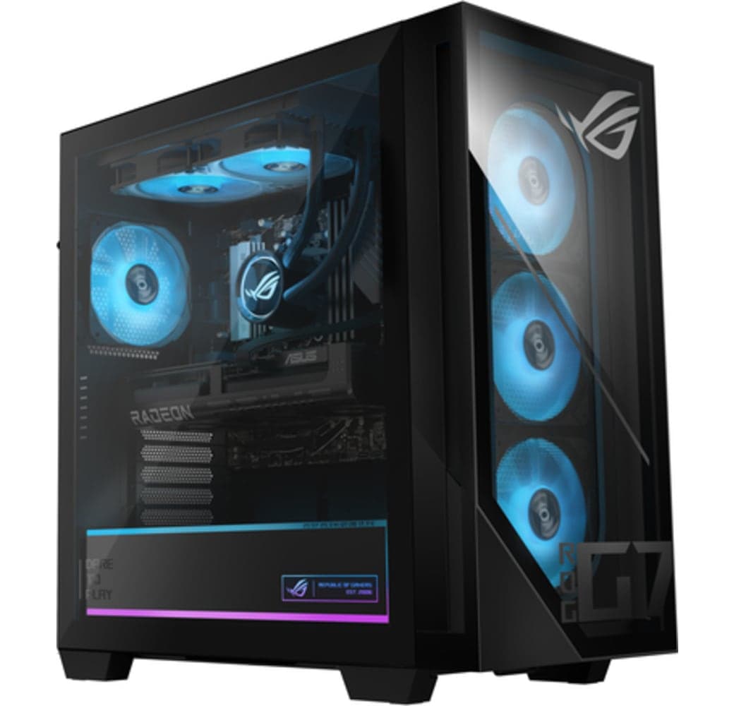 Black ASUS ROG GM700 GM700TZ-R9800X183W Gaming Desktop - AMD Ryzen™ 9 9800X3D - 32GB - 2TB SSD - AMD RX 9070 XT PRIME OC -.3
