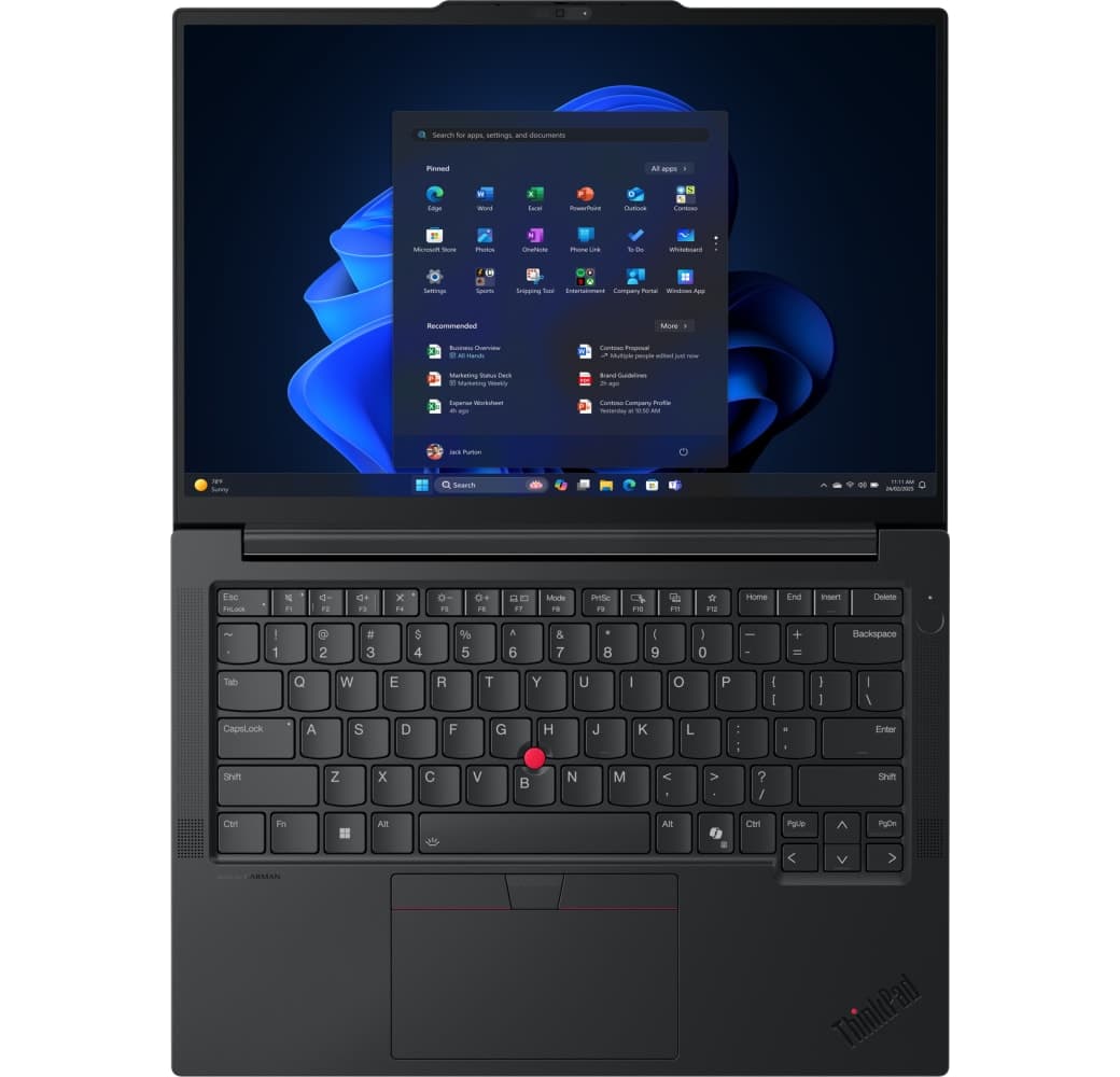 Black Lenovo ThinkPad E14 G7 Laptop - Intel® Core™ Ultra 5-225H - 16GB - 512GB SSD - Intel® Intel Graphics - English (QWERTY).6
