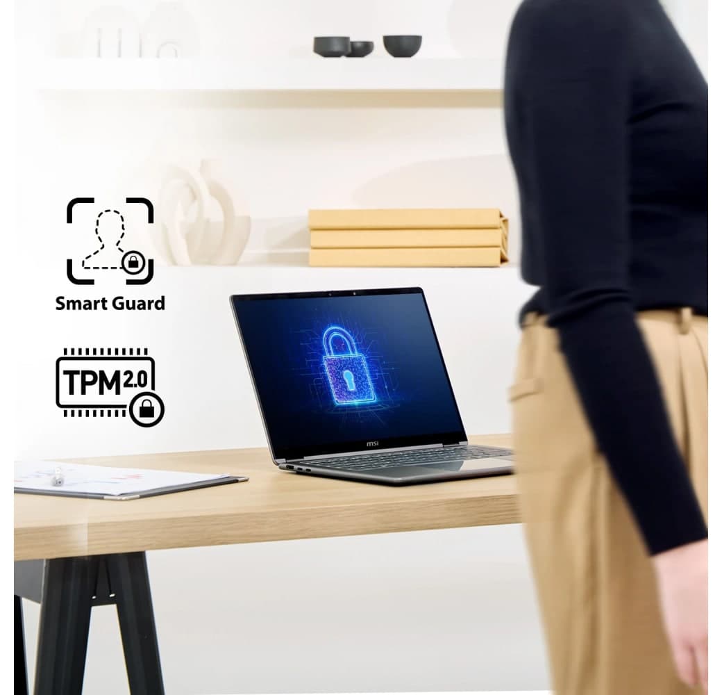 Black MSI Prestige 16 Flip AI+ Evo C3HMTG Laptop - Intel® Core™ Ultra 9-386H - 32GB - 2TB SSD - Intel® Intel Arc Graphics - German (QWERTZ).14