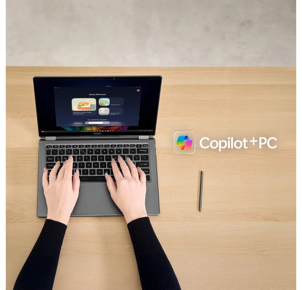 Black MSI Prestige 16 Flip AI+ Evo C3HMTG Laptop - Intel® Core™ Ultra 9-386H - 32GB - 2TB SSD - Intel® Intel Arc Graphics - German (QWERTZ).18