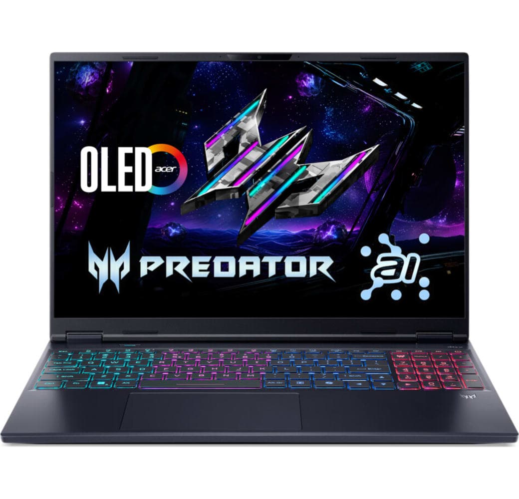 Black Acer Predator Helios Neo 16S AI Gaming Laptop - Intel® Core™ Ultra 7-255HX - 16GB - 1TB SSD - NVIDIA® GeForce® RTX™ 5070 - German (QWERTZ).1