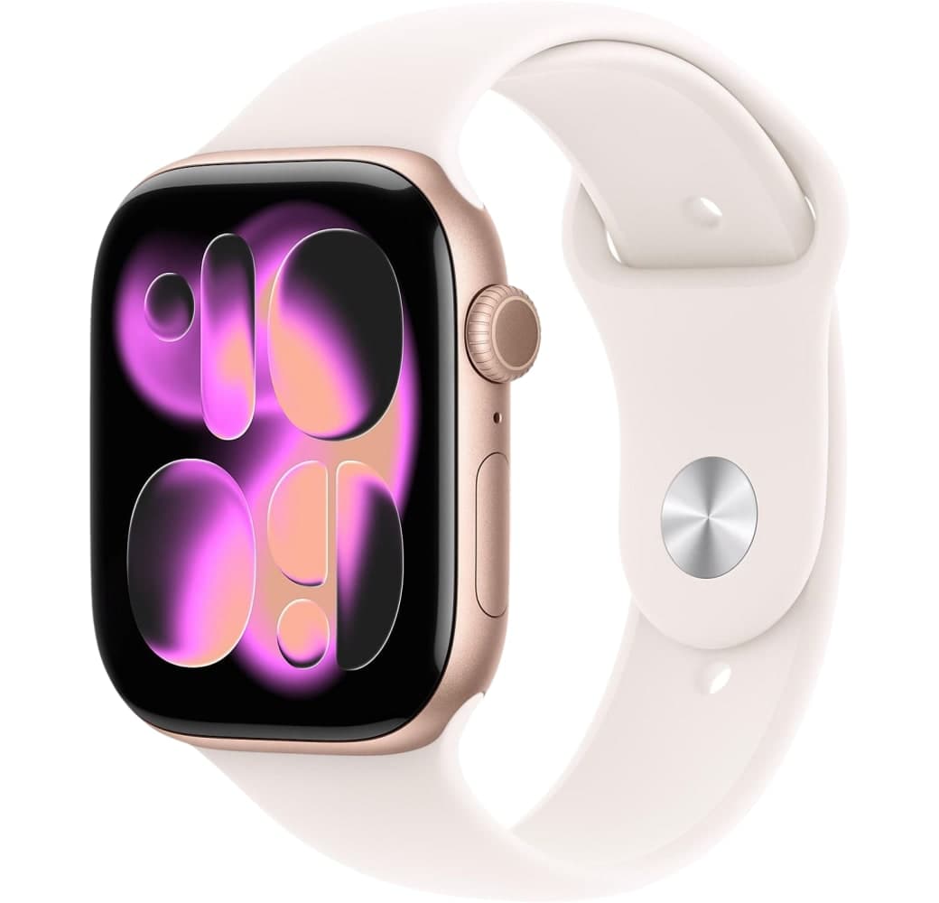 Roségold Apple Watch Series 11 GPS + Cellular, Aluminiumgehäuse, 42 mm.1
