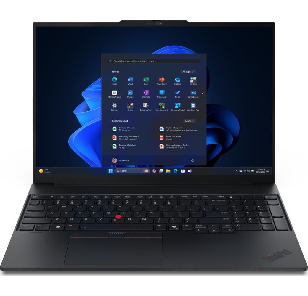 Black Lenovo ThinkPad E16 G3 Laptop - Intel® Core™ Ultra 7-256V - 16GB - 512GB SSD - Intel® Intel Arc Graphics - German (QWERTZ).1