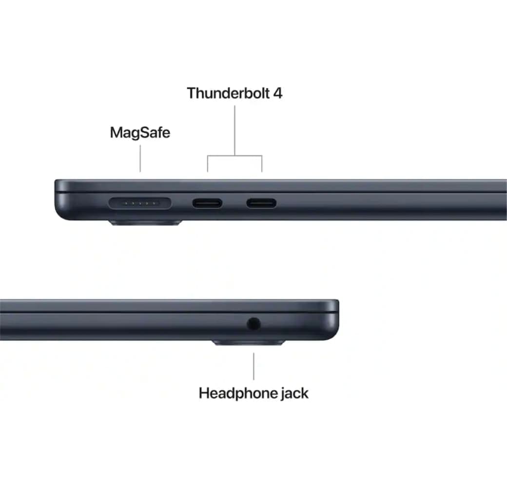 Midnight Apple MacBook Air 13" Laptop - Apple M5 - 16GB - 512GB SSD - Apple 8-core - German (QWERTZ).4