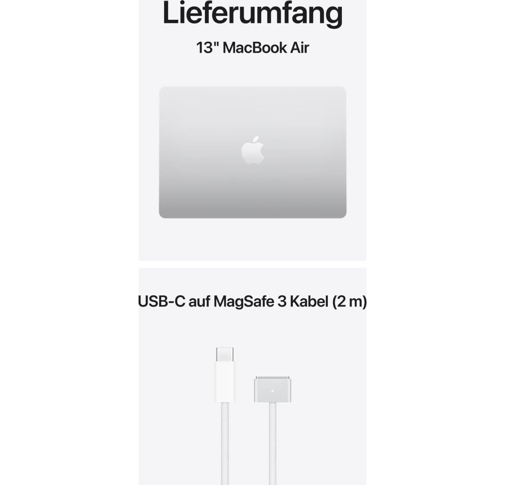 Silver Apple MacBook Air 13" Laptop - Apple M5 - 16GB - 512GB SSD - Apple 8-core - German (QWERTZ).6