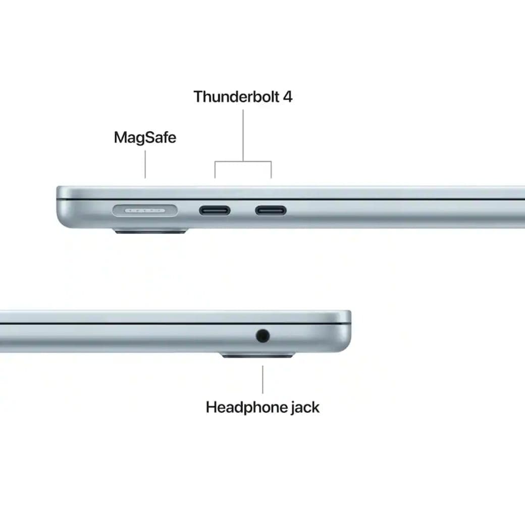 Sky Blue Apple MacBook Air 13" Laptop - Apple M5 - 16GB - 512GB SSD - Apple 8-core - German (QWERTZ).4