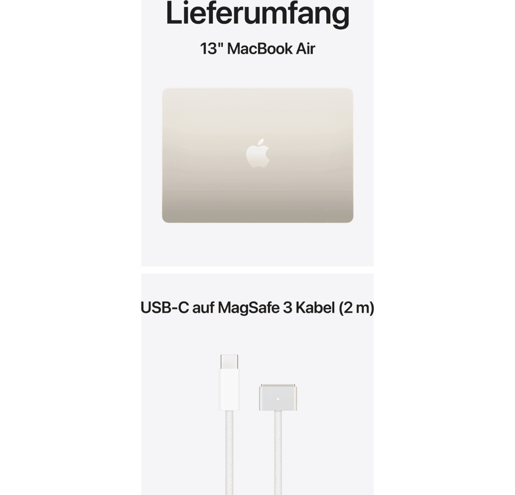 Starlight Apple MacBook Air 13" Laptop - Apple M5 - 16GB - 512GB SSD - Apple 8-core - German (QWERTZ).6