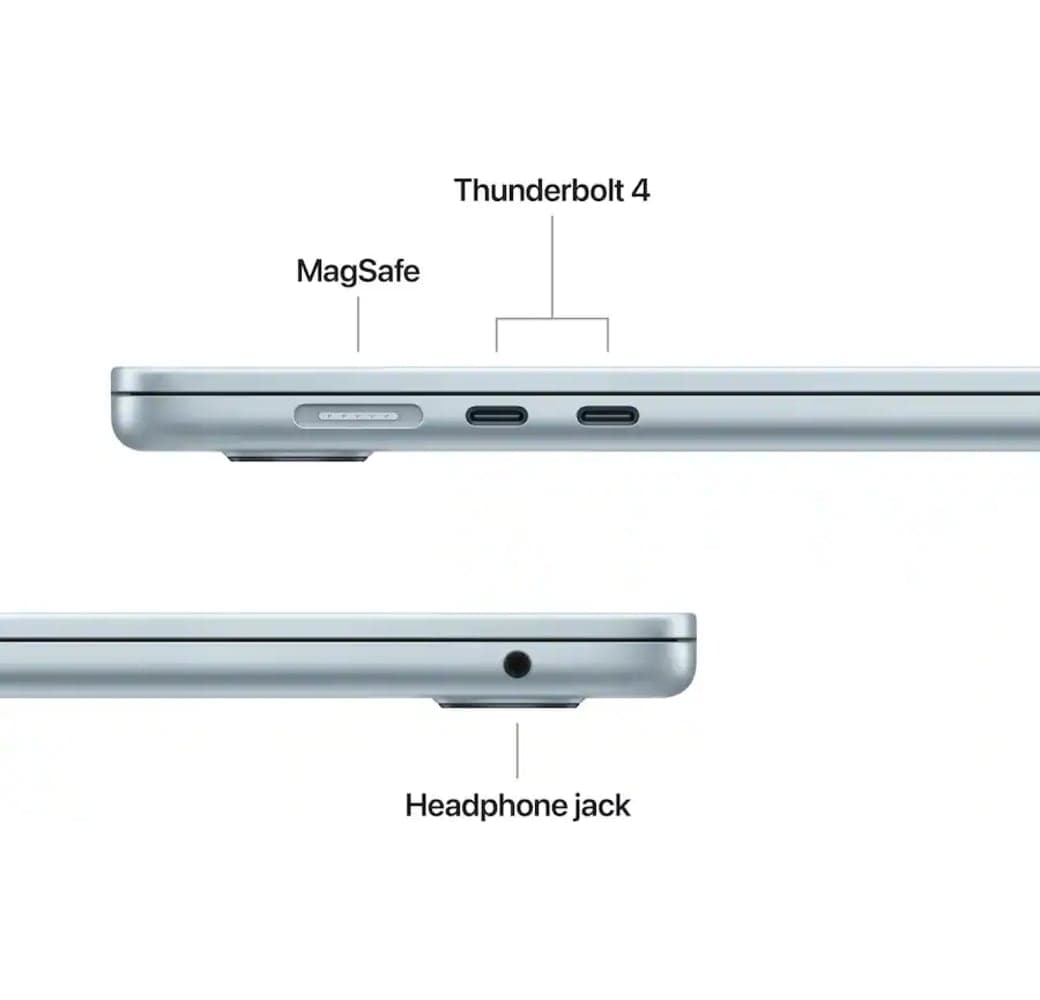 Sky Blue Apple MacBook Air 15" Laptop - Apple M5 - 16GB - 512GB SSD - Apple 10-core - German (QWERTZ).4