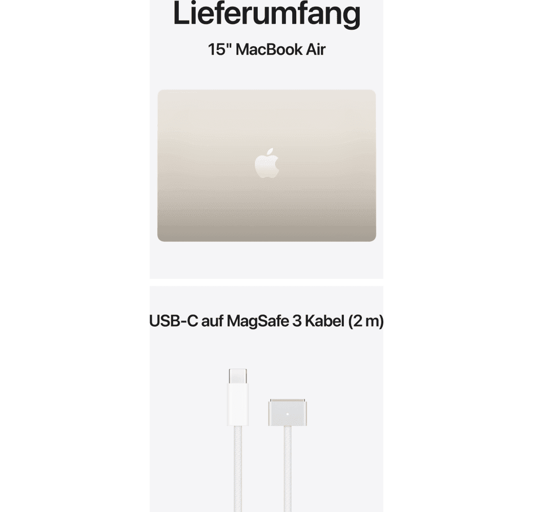 Starlight Apple MacBook Air 15" Laptop - Apple M5 - 16GB - 512GB SSD - Apple 10-core - German (QWERTZ).6