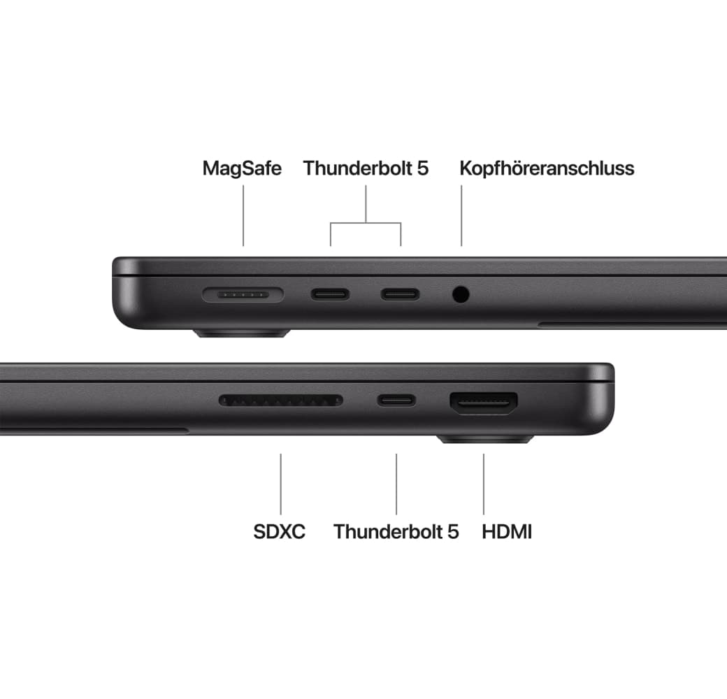 Space Black Apple MacBook Pro 14" Laptop - Apple M5 Pro - 32GB - 1TB SSD - Apple 10-core - German (QWERTZ).4