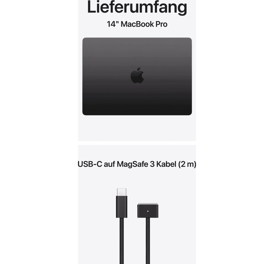 Space Black Apple MacBook Pro 14" Laptop - Apple M5 Pro - 24GB - 1TB SSD - Apple 16-core - German (QWERTZ).6
