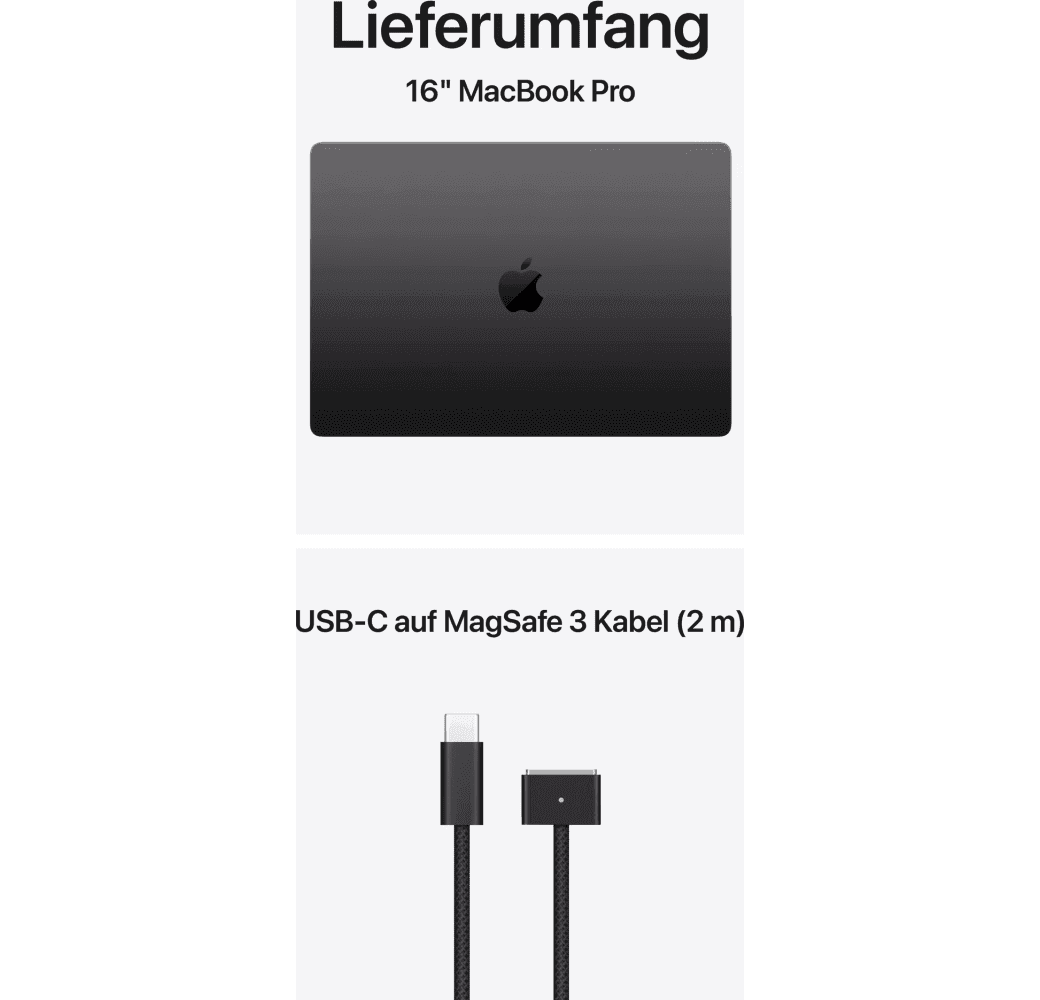 Space Black Apple MacBook Pro 16" Laptop - Apple M5 Pro - 24GB - 1TB SSD - Apple 20-core - German (QWERTZ).6