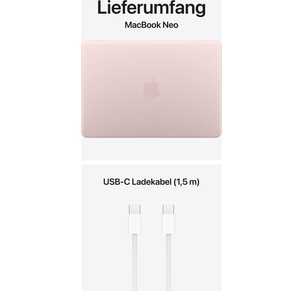 Erröten Apple MacBook Neo 13" Laptop - Apple A18 Pro - 8 GB - 512 GB SSD - Apple 5-Core - Deutsch (QWERTZ).6
