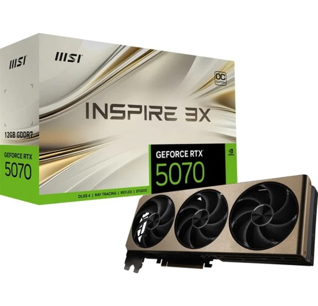 Bronze MSI GeForce RTX 5070 12G INSPIRE 3X OC Graphic Card.1