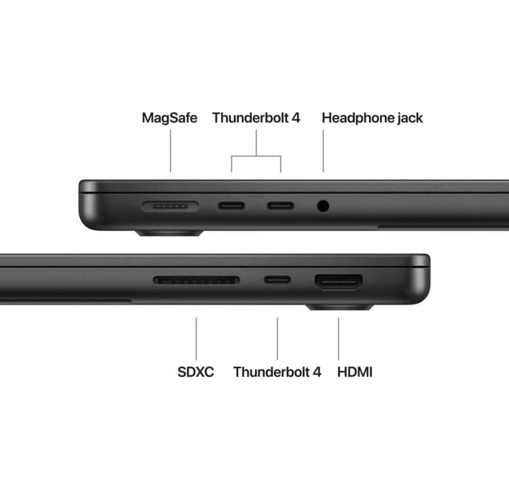 Space Black Apple MacBook Pro 14" Laptop - 16GB - 1TB SSD - 10-core CPU - English (QWERTY).4