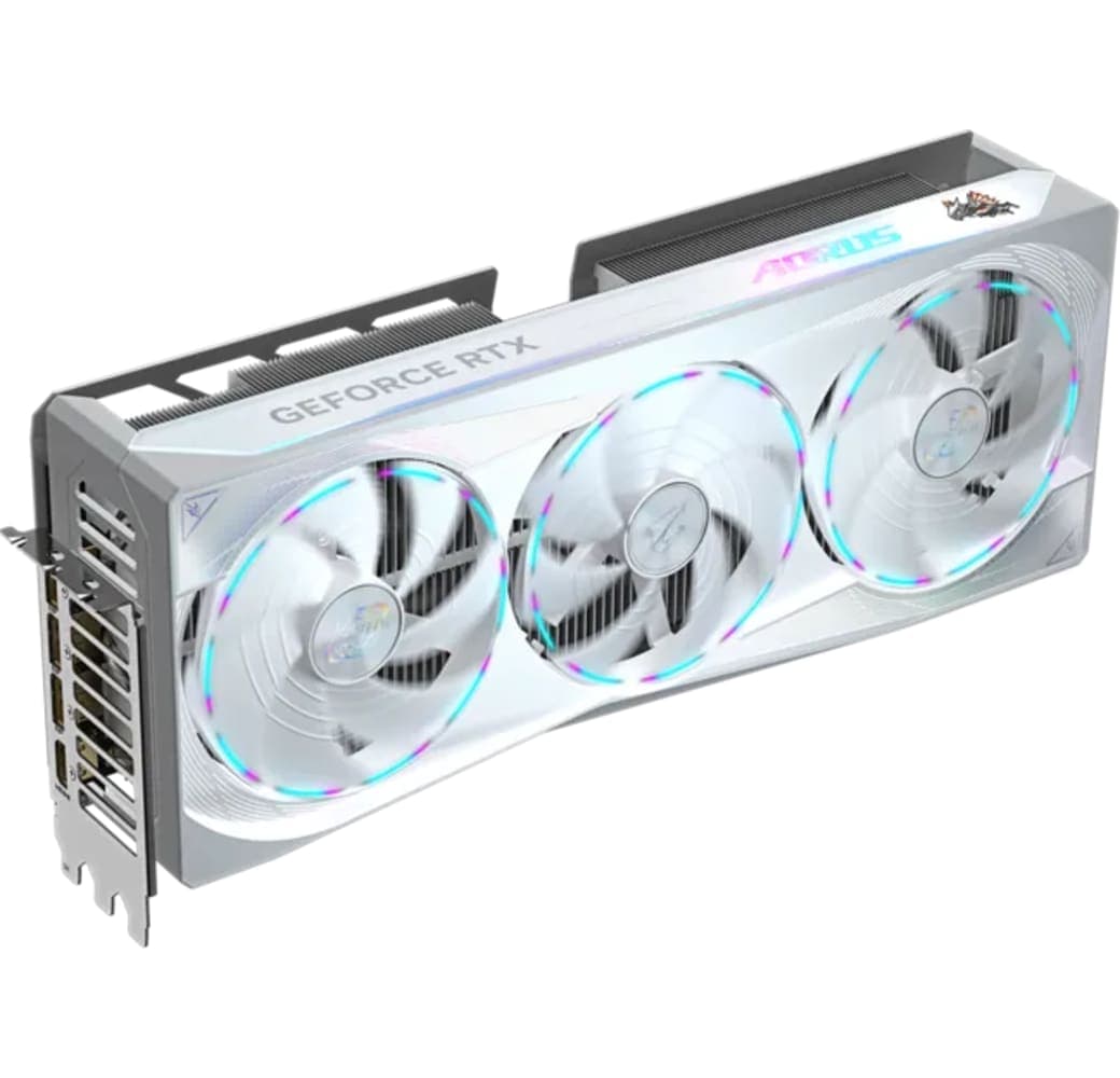 White Gigabyte GeForce RTX 5080 Aorus MASTER ICE 16G Graphic Card.2