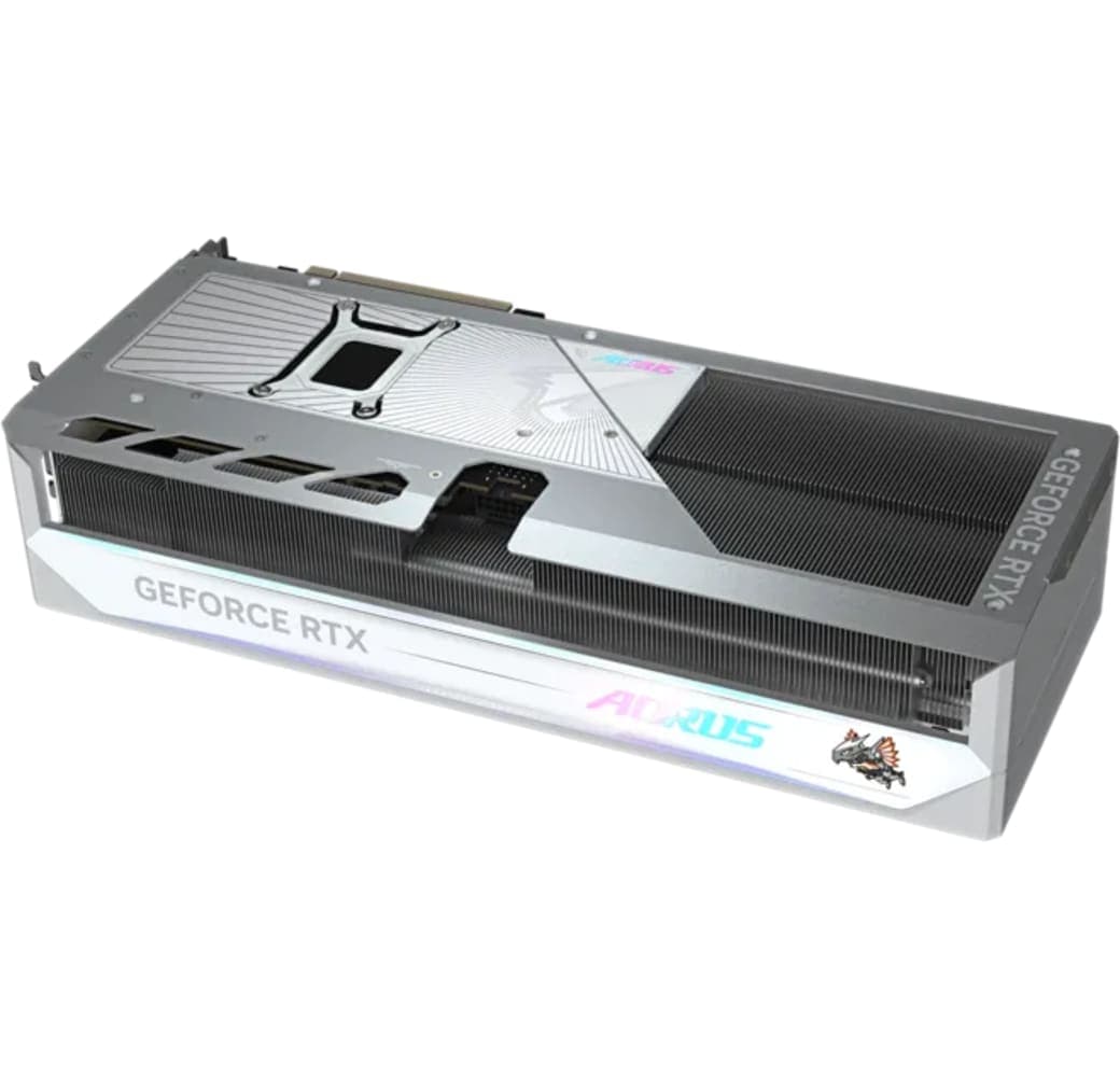 White Gigabyte GeForce RTX 5080 Aorus MASTER ICE 16G Graphic Card.4