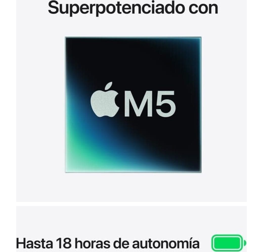 Midnight Apple MacBook Air 13" Laptop - M5 10-core - 16GB - 1TB SSD - 10-core CPU - Spanish (QWERTY).3