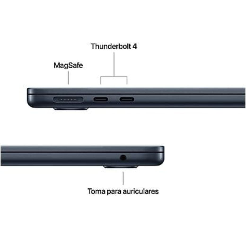 Midnight Apple MacBook Air 13" Laptop - M5 10-core - 16GB - 1TB SSD - 10-core CPU - Spanish (QWERTY).4
