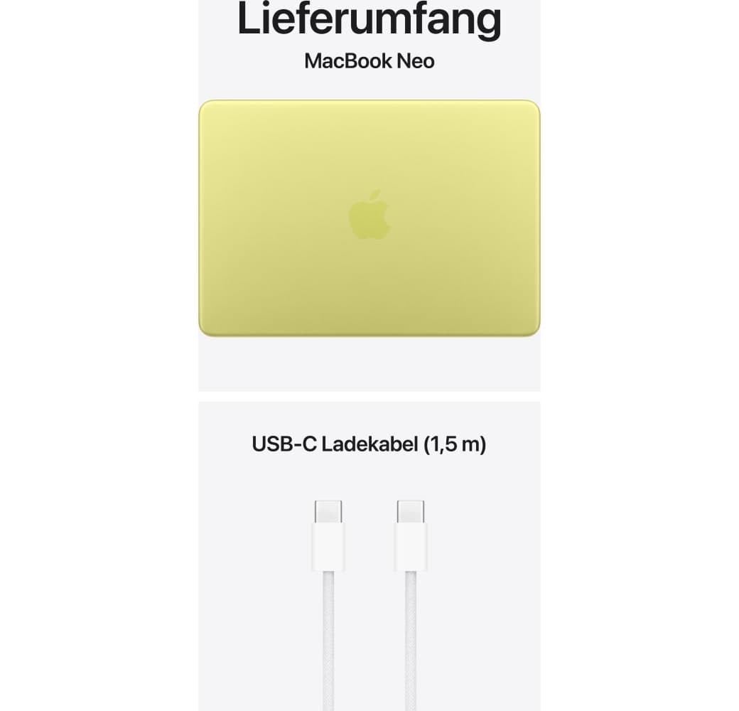 Zitrusfrüchte Apple MacBook Neo 13" Laptop - A18 Pro 6-Core - 8 GB - 256 GB SSD - 5-Core-CPU - Deutsch (QWERTZ).3