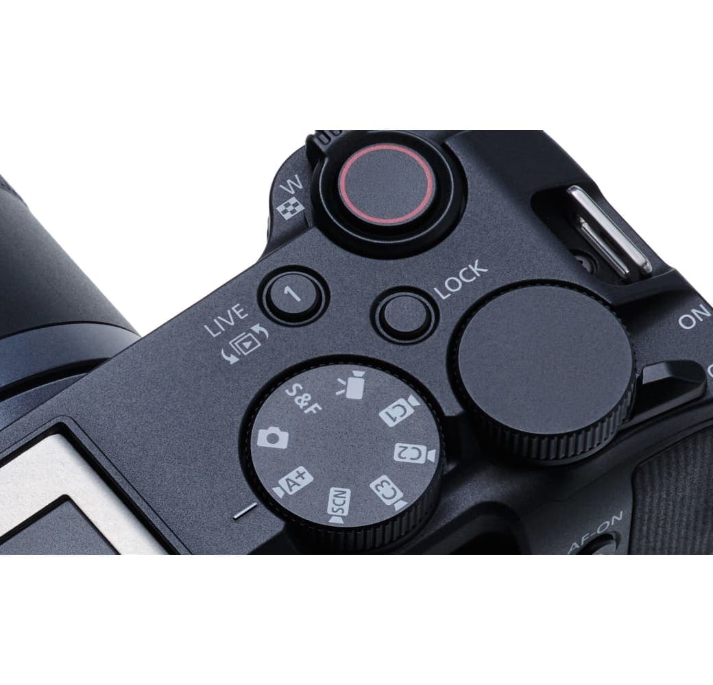 Negro Canon EOS R50 V + RF-S 14-30mm f/4-6.3 IS STM PZ.7