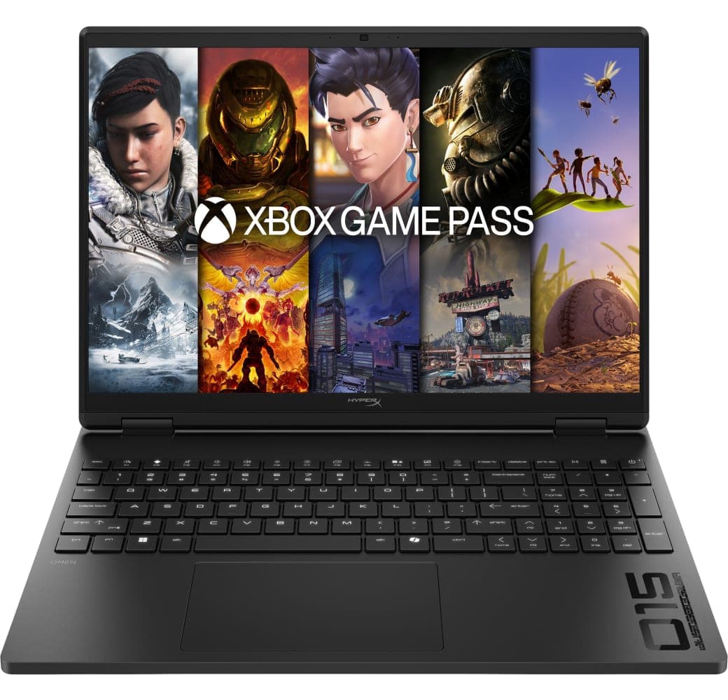 Schwarz HP HyperX OMEN 15-gb0058ng Laptop - AMD Ryzen™ 5 240 - 16 GB - 512 GB SSD - NVIDIA® GeForce® RTX™ 5060 - Deutsch (QWERTZ).1