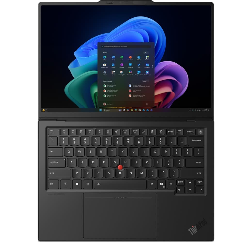 Schwarz Lenovo Thinkpad X1 Carbon G14 Aura Edition Laptop - Intel® Core™ Ultra 7-3550 - 32 GB - 1 TB SSD - Intel Arc Graphics - Deutsch (QWERTZ).12