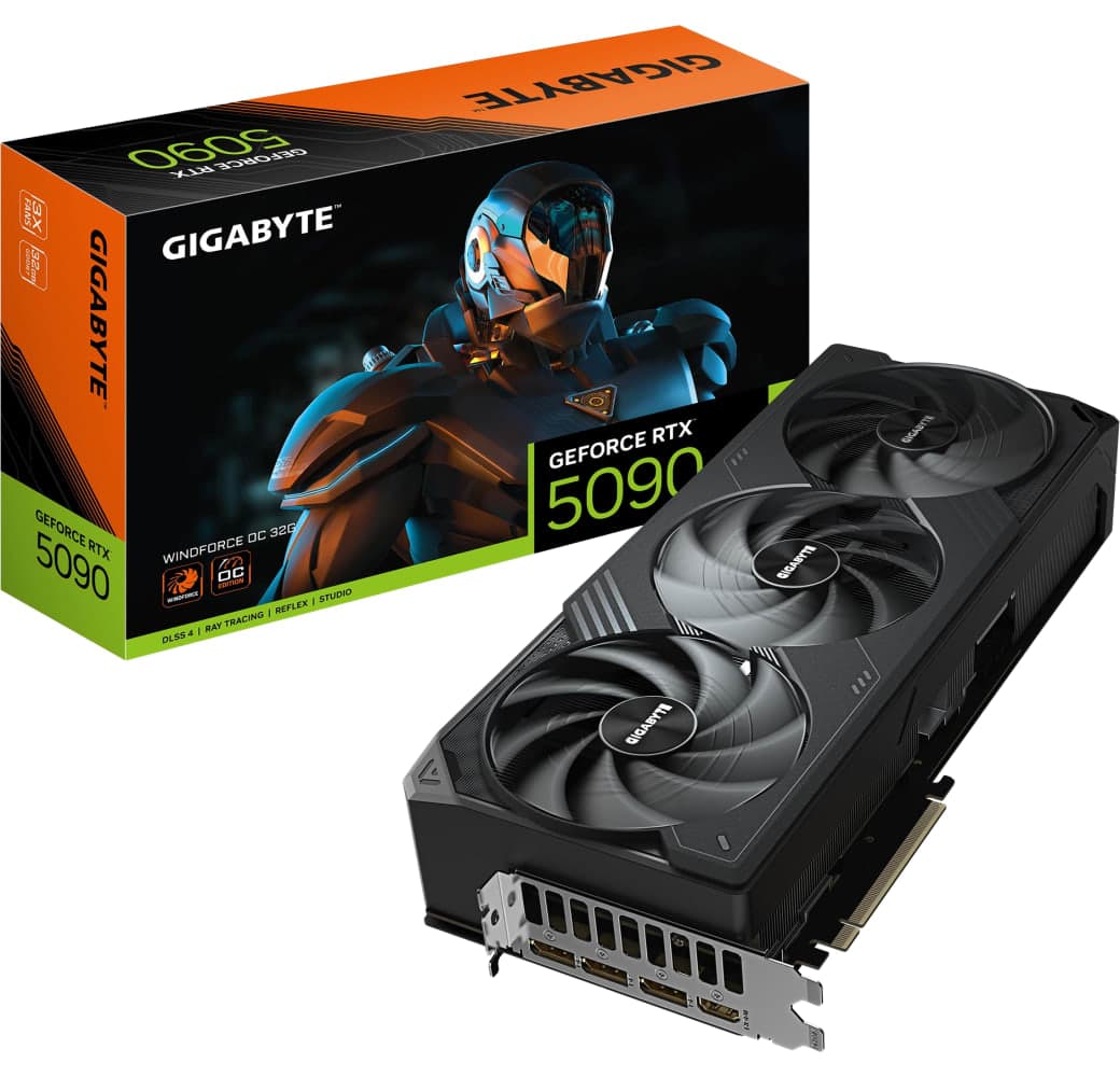 Schwarz Gigabyte GeForce RTX 5090 WINDFORCE OC 32G Grafikkarte.1