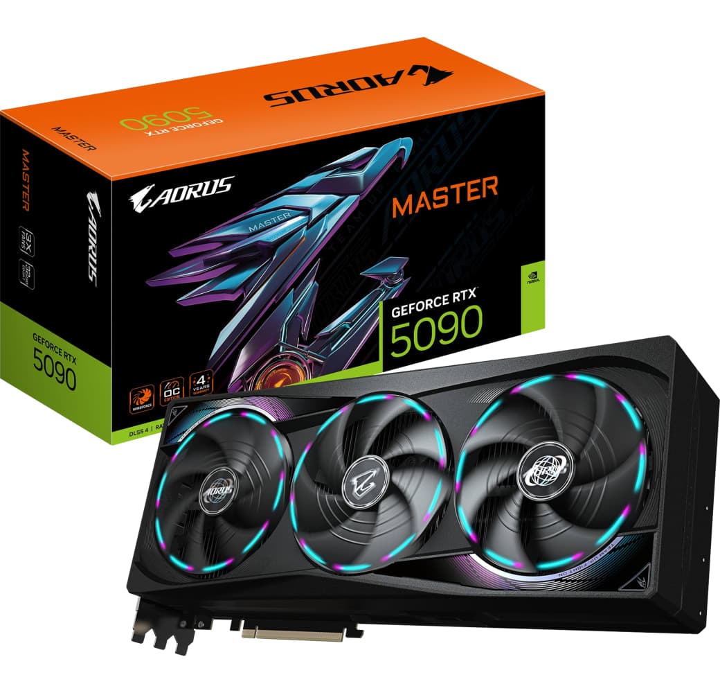 Schwarz Gigabyte GeForce RTX 5090 Aorus MASTER 32G Grafikkarte.1