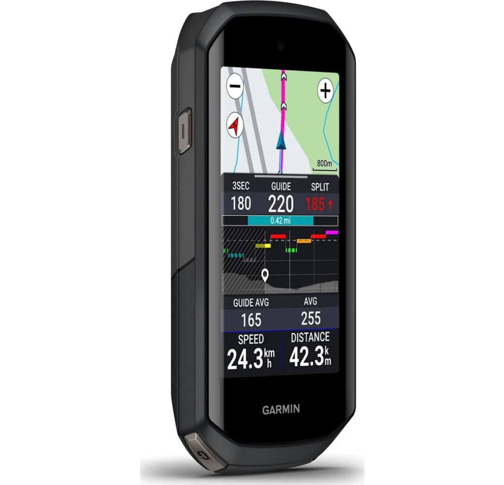 Schwarz Garmin Edge 1050 Fahrradcomputer, Gehäuse aus faserverstärktem Polymer.2