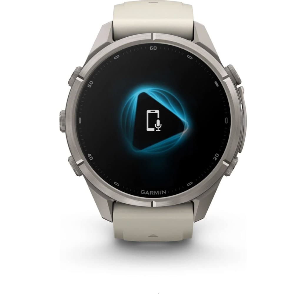 Grauer/Sandstein Garmin Fenix 9 Pro Smartwatch, Titangehäuse, 43 mm.6