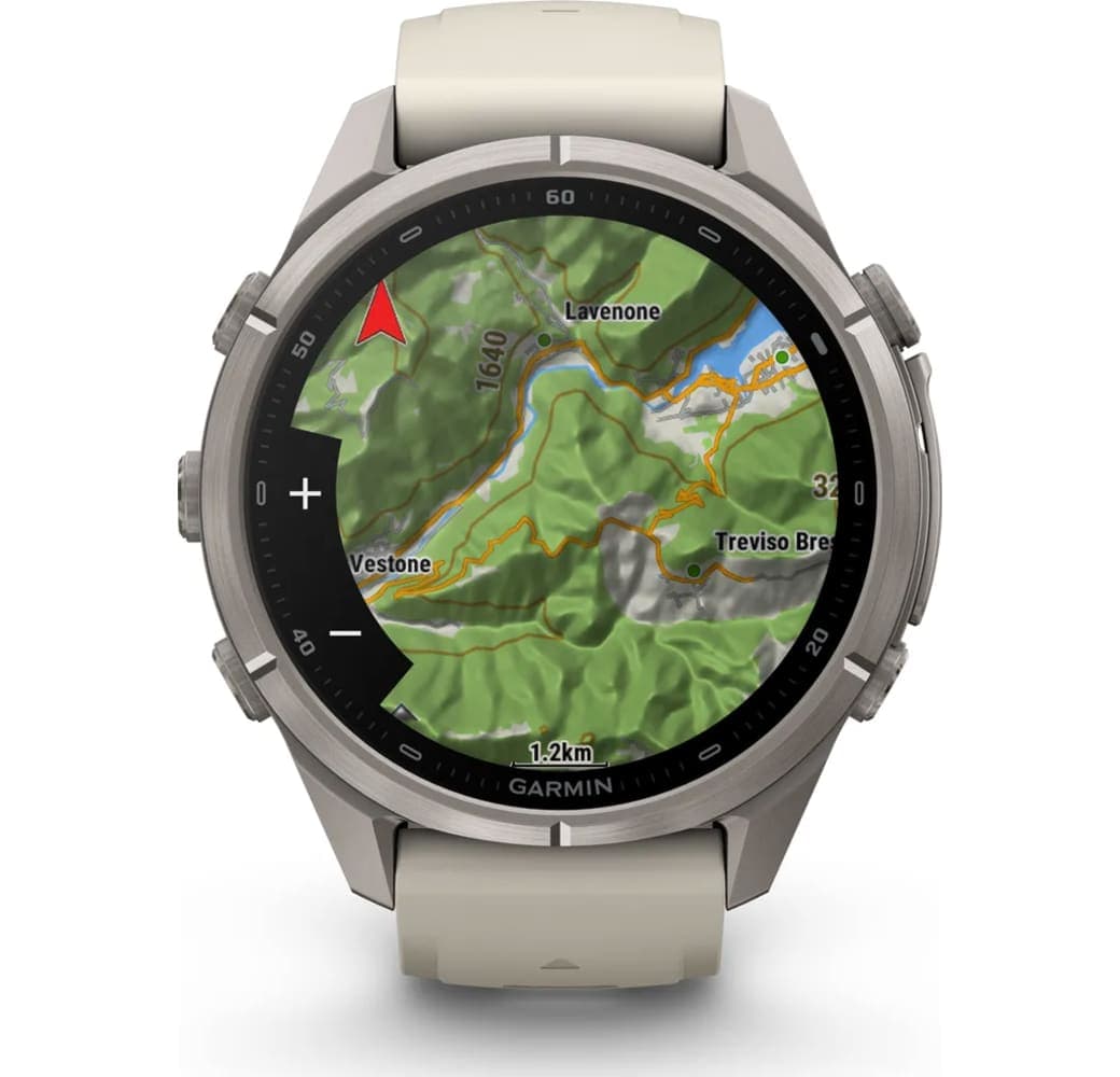 Grauer/Sandstein Garmin Fenix 9 Pro Smartwatch, Titangehäuse, 43 mm.7