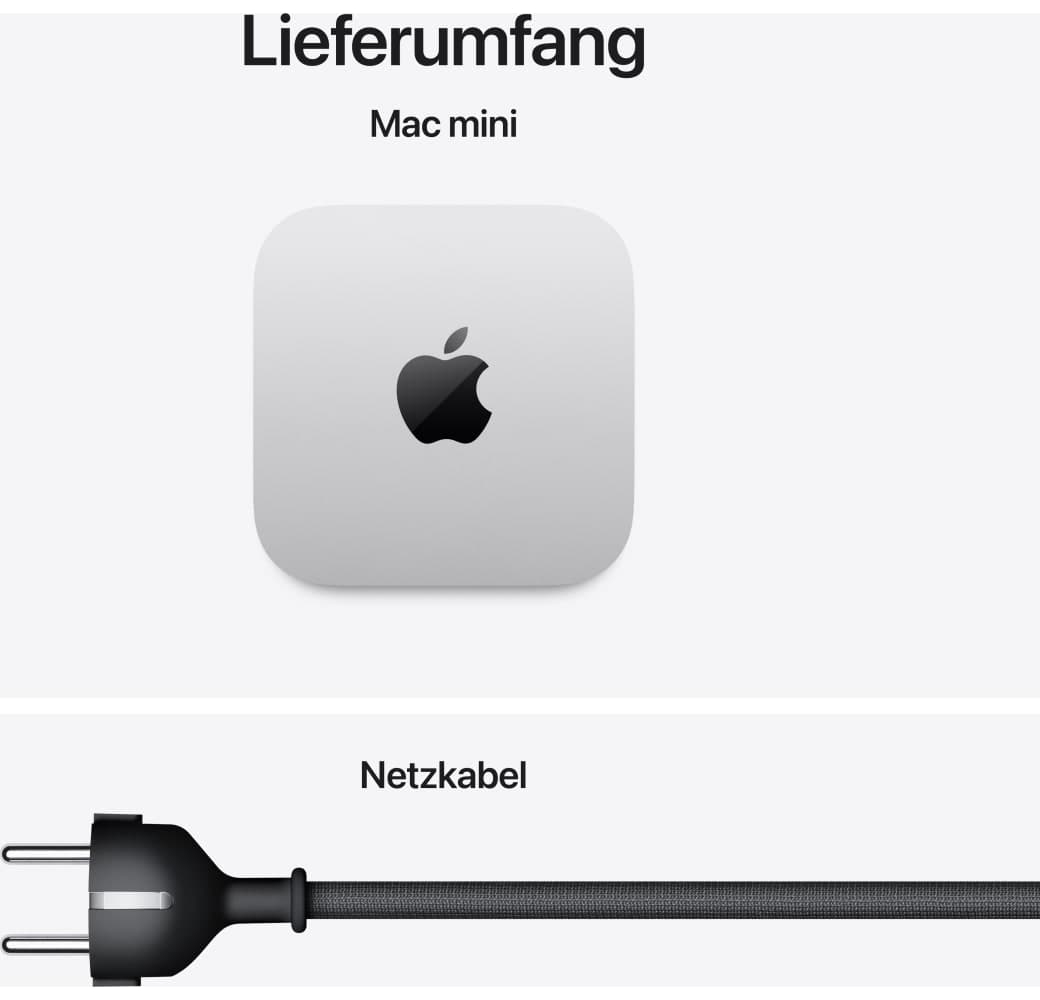 Silber Apple Mac mini Mini-PC – M6 12-Kern – 24 GB RAM – 512 GB SSD – Integrierte 12-Kern-GPU.5