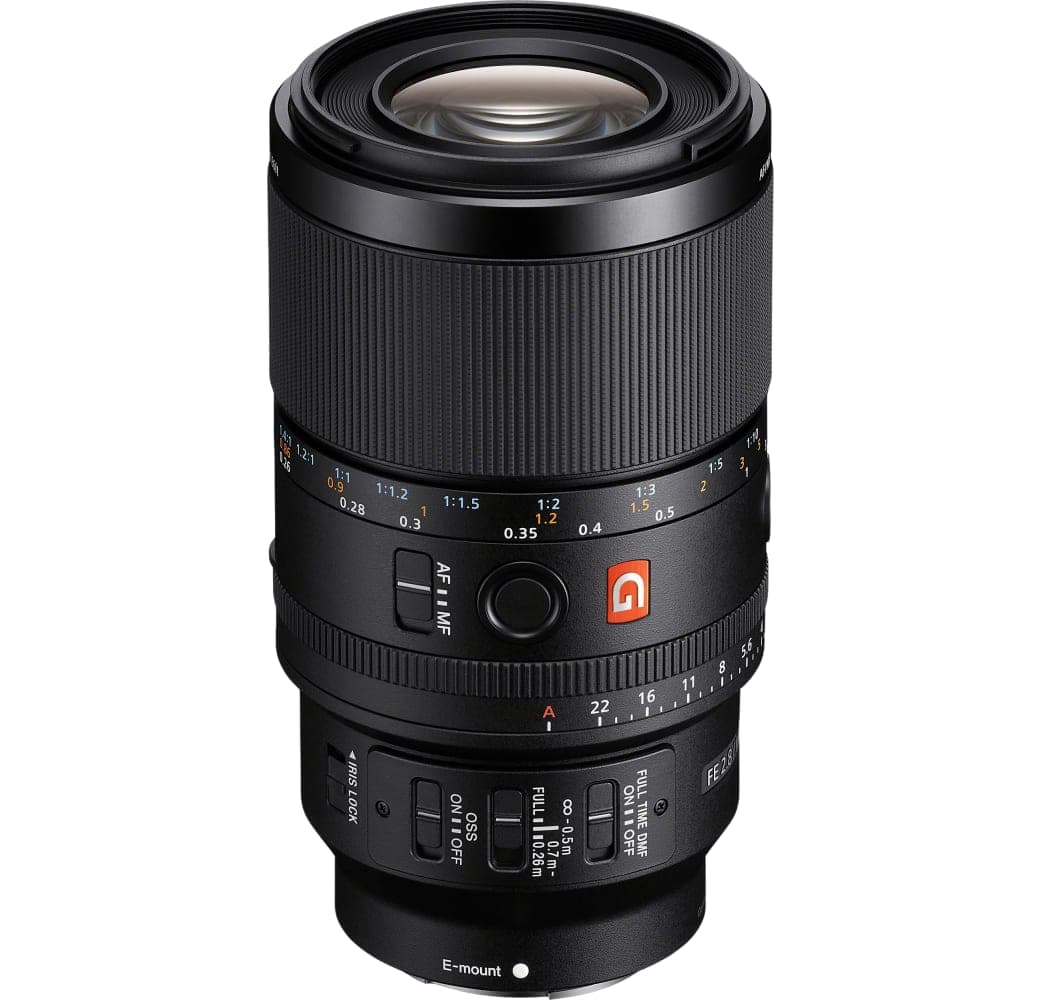 Schwarz Sony FE 100mm f/2.8 Macro GM.1