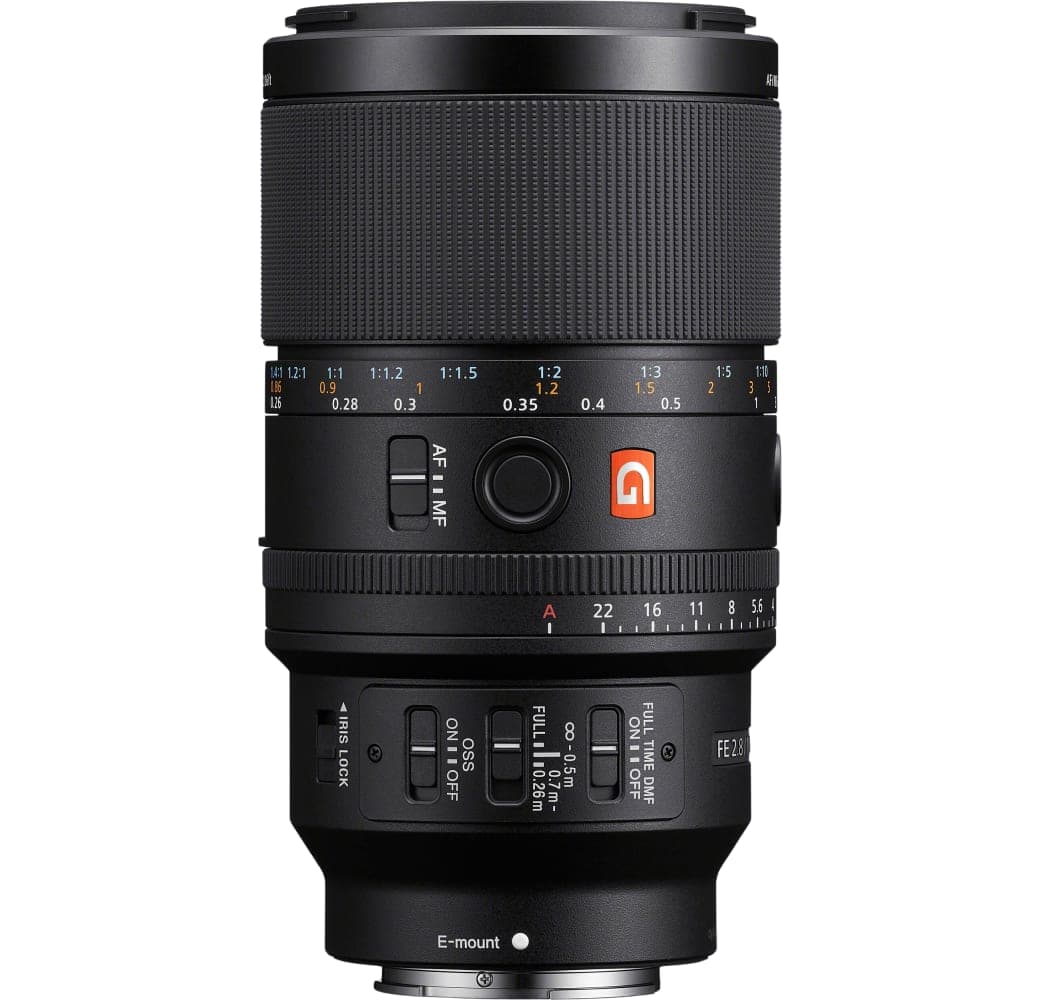 Schwarz Sony FE 100mm f/2.8 Macro GM.2