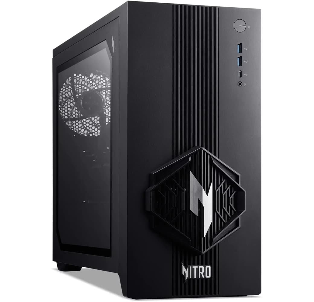 Schwarz Acer Nitro 30 (N30-100) Desktop-PC – AMD Ryzen™ 7 8700F – 16 GB RAM – 1 TB SSD – AMD RX 9060 XT.1